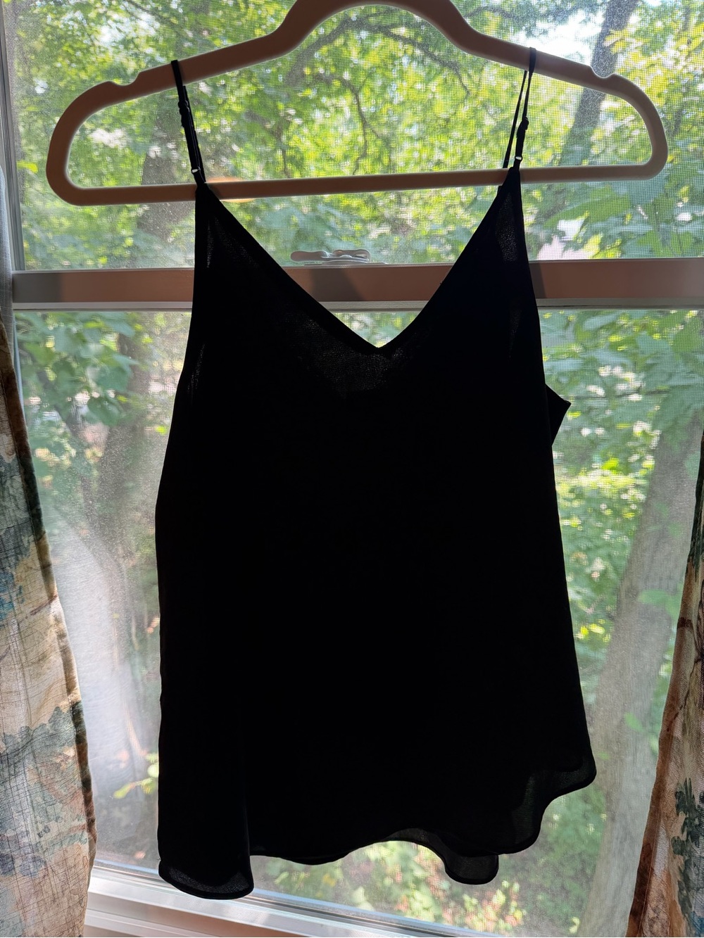 Express Black V-Neck Spaghetti Strap Cami